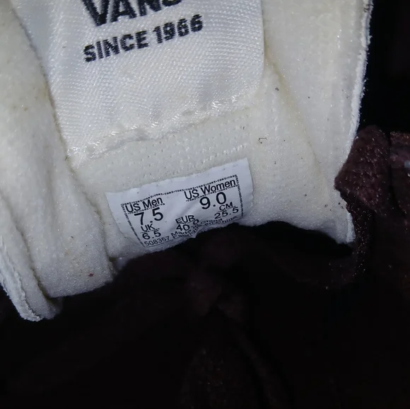 SOLD Vans Sport Low Skate Shoes Suede & Leather, Brown With Pink V-Stripe - Picture 10 of 10